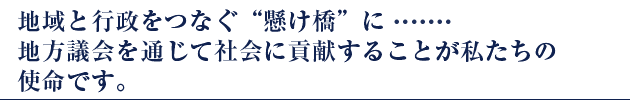 地方議会の活性化、ひいては地域活性化のために